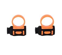 HPZIHUIT 1 Pair Drum Sticks Aid Silicone Finger Controller Jazz Drumstick Control Clip for Beginners (Black Orange)