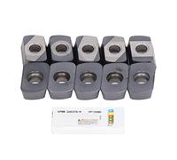 HPZIHUIT 10Pcs Turning Insert Carbide Blade Lathe Cutter Milling CNC Tool Set Kit EPNW0603TN-B