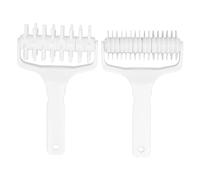 HPZIHUIT 2 Pcs Pizza Dough Roller Docker Plastic Crust Hole Puncher with Long Handle for Pastry Pie Biscuits Bread