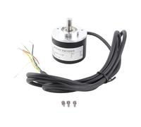 HPZIHUIT 2 Phase Incremental Rotary Encoder 50mm Outer Diameter IP50 PNP Rotary Encoder DC5-24V (600P/R)