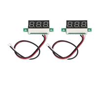 HPZIHUIT 2Pcs Digital Voltmeter Voltage Meter 3 Wire 0.36in Green LED Display DC0.00V-30.0V