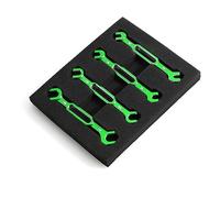 HPZIHUIT 4Pcs Wrench 3/3.2/3.5/3.7/4/5/5.5/6Mm Turnbuckle Nut Ball End Joint Remover Universal Tool For Remote control Car Drone Boat (Green)