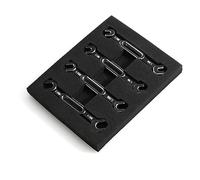 HPZIHUIT 4Pcs Wrench 3/3.2/3.5/3.7/4/5/5.5/6Mm Turnbuckle Nut Ball End Joint Remover Universal Tool For Remote control Car Drone Boat (Black)