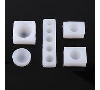 HPZIHUIT 5Pcs/Set Creative DIY Half Round Cabochon Silicone Mold Mould for Resin Jewelry Making