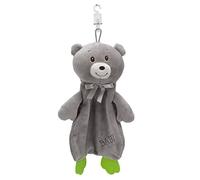 HPZIHUIT Baby Security Blanket Cute Soft Bright Colors Multifunctional Comfort Towel Applicable for Babies Over 3 Months (Grey Bear)