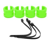 HPZIHUIT Bike Front Rear Fork AntiCollision Rubber Protection Ring Guard Chain Sticker Sweet Attractive Simple Practical 4pcs Set Mountain Bike Anti-collision (Green)