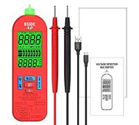 HPZIHUIT BSIDE A2 Mini Smart Digital Multimeter Auto Range 5999 Counts NCV Universal Meter Handheld Multifunctional Tester Voltmeter Ammeter with Backlight Flashlight AC/DC