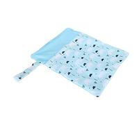 HPZIHUIT Cartoon Pattern Double Zipper Baby Diaper Bag Portable Reusable Nappy Diaper Storage Bag