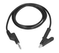 HPZIHUIT Clip Test Leads Banana Plug Wire Cable Flexible for Electrical Testing J.70035-1 4mm (Black)
