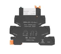 HPZIHUIT DC Control AC Ultra Thin Relay DIN Rail Mount Solid State Relay Module SPDT Contact 6A 6-24V