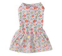 HPZIHUIT Dog Dress Cute Floral Pattern with Daisy Mesh Decor Pet Doggie Princess Dress for Small Dogs Cats Spring Summer (XS)