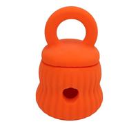 HPZIHUIT Dog Slow Feeding Toy Interactive Silicone Temp Resistant Prevent Digestive Problems Reduce Anxiety Stress for Pets (Orange)