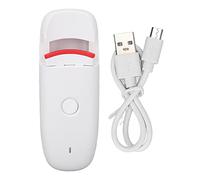 HPZIHUIT Heated Eyelash Curler Small Portable USB Charging Constant Temperature Lasting Styling Electric Eyelash Curler (White)