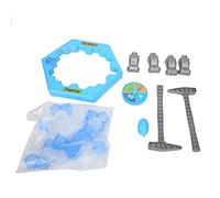 HPZIHUIT Ice Breaking Penguin Game Toy Interactive Puzzle Parent Child Toy Brain Development Hand Eye Coordination Blue White Ice Cubes