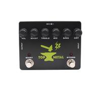 HPZIHUIT MOSKYAUDIO Heavy Metal Boost Guitar Pedal Top Metal Effects Stompbox with 3 Band EQ Mid Focus for Punchy Bass Crisp Highs Wide Distortion Range Electric Guitar Effects
