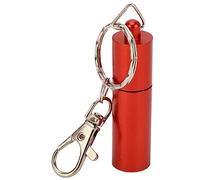 HPZIHUIT Pool Cue Tip Tool Antislip Aluminum Alloy Stainless Steel Hold Chalk Better Billiard Accesories Easy to Carry Key Chain (Red)