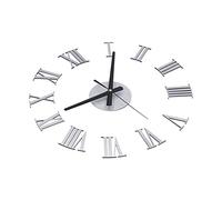 HPZIHUIT Roman Numerals Design Wall Clock Acrylic Mute Frameless DIY Wall Clock for Home Office