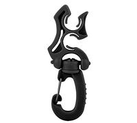 HPZIHUIT Scuba Diving Double BCD Hose Holder Clip Regulator Retainer Buckle Hook for Dive Snorkeling (Black)