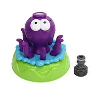 HPZIHUIT Sprinkler Bubble Machine Toy 2 in 1 Rotating Water Spray Kids Automatic Bubble Maker for Lawn Backyard