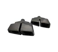 HPZPRPCEW 1 Pair AMG Racing Car 304 Stainless Steel Exhaust Tail Pipe Muffler Tips Tail Throat For Mercedes For Benz ML W166 GL X166 2011 2012 2013(BLACK,Y type)