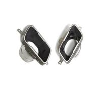 HPZPRPCEW 1 Pair Black Car Exhaust Tip For 2 Series F44 218i 225i M235i M240 Mufflers Tip Square Nozzle Exhaust System(Silver)