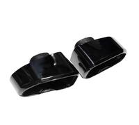 HPZPRPCEW 1 Pair Car Exhaust Tip For X3 X4 G01 G02 G08 2018 2019 2020 2021 Stainless Steel Square Exhaust Pipe Muffler Tailpipe Tip(BLACK)