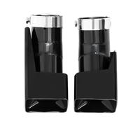 HPZPRPCEW 1 Pair Car Exhaust Tip Tailpipe Stainless Steel For Defender L663 Black Square Muffler Tip Nozzle Auto Accesories(Style B)