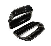 HPZPRPCEW 1 Pair Car Stainless Steel Exhaust Nozzle For 5 Series G30 G31 525 530 528 Square Tailpipe Cover Black/Silver Modification Accesories(BLACK)