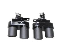 HPZPRPCEW 1 Pair Glossy Carbon Fiber Exhaust Tip For A6 A7 C8 S6 S7 2019 2020 2021 Mufflers Tip Four Out Exhaust Pipe Tailpipe Nozzles(Carbon Fiber Texture B)
