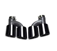HPZPRPCEW 1 Pair Muffler Exhaust Pipe For A4 A5 A6 A7 Upgrade S4 S5 S6 S7 Tailpipe Stainless Steel Exhaust Tip Nozzle(BLACK)
