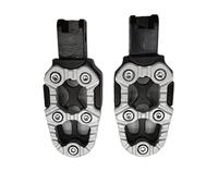 HPZPRPCEW 1 Pair Universal Aluminum Alloy Foot Pedals Angle Adjustable for Motorcycle Scooter ATV E-Bike Foot Rests Foot Pegs(Grey)