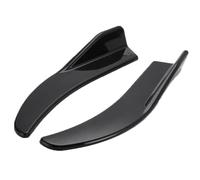 HPZPRPCEW 1 Pair Universal Black Car Carbon Fiber Bumper Spoiler Front Lip Anti-Collision Small Surround Corner Head(BLACK)