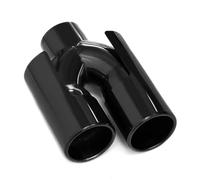 HPZPRPCEW 1 Pcs Stainless Steel Dual Exhaust Tip For 535i X1 X3 320i E90 E92 Universal Muffler Tip Tailpipe Nozzle Auto Accesories(BLACK)