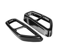 HPZPRPCEW 1Pair Car ABS Black Exhaust Tailpipe Cover Trim Replacement Parts For 5 Series G30 528Li 530Li 2017 2018 Auto Accesories