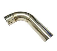 HPZPRPCEW 1pcs The Car Modification Accessories Universal Exhaust Pipe Stainless Steel 90 Degree Turn The Muffler Is Connected To The Elbow(57mm-60mm)