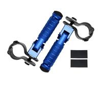 HPZPRPCEW 23-27MM For R1200GS LC R1250GS R1250RT S1000RR/XR F 900 850 750 GS Motorcycle Highway Foot Pegs Folding Footrests Clamps(Blue)