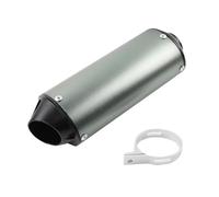 HPZPRPCEW 28MM 32MM 38MM Motorcycle Exhaust Muffler Escape Moto Tailpipe For 110 125 150CC Dirt Pit Bike ATV Modified Accessories(GRAY,28MM)