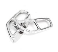 HPZPRPCEW 2pcs For 5 6 Series GT G30 G38 G32 2018 2019 2020 2021 Stainless Steel Car Tail Muffler Exhaust Pipe Output Cover Protective Trim(Silver)