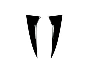 HPZPRPCEW 2Pcs For Hyundai For IX35 2010-2017 Car Accessories Gloss Black Rear Window Side Spoiler Wing Splitter