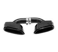 HPZPRPCEW 2pcs/lot Car Exhaust Tip For G30 LCI 530 Upgrade 530i M-Performance Exhaust Carbon Fiber Tailpipes Nozzle Muffler Tip(BLACK)