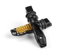 HPZPRPCEW 2pcs Universal Motorcycle Rear Passenger Foot Pedal 8MM Aluminum Footrest Scooter Foot Peg Motorbike Pedal(Gold)