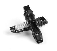HPZPRPCEW 2pcs Universal Motorcycle Rear Passenger Foot Pedal 8MM Aluminum Footrest Scooter Foot Peg Motorbike Pedal(Silver)