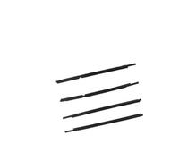 HPZPRPCEW 4 Pcs for Lancer CY CX for Fortis Evo Cz Black Or Chrome Outside Window Glass Rubber Weatherstrip 5727A005(Black 4 pcs)