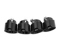 HPZPRPCEW 4 PCS/lot Carbon Fiber Exhaut Tips For M2 M3 M4 G80 G82 G83 G87 M-Performance Exhaust System Pipes Muffler Tip Nozzle(BLACK)
