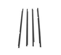 HPZPRPCEW 4 Pieces for Civic EG9 5 Door 1991-1995 Outside Black Or Chrome Moulding Weatherstrip Glass Window 72950-SR4-003(Black 91-95 5doors)