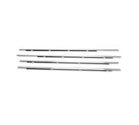 HPZPRPCEW 4pcs for Accord 2008 2009 2010 2011 2012 Chrome Weatherstrip Window Moulding Trim Seal Belt