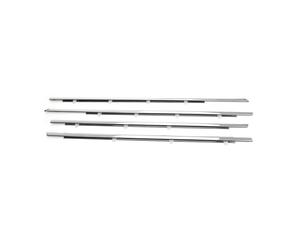 HPZPRPCEW 4pcs for Accord 2008 2009 2010 2011 2012 Chrome Weatherstrip Window Moulding Trim Seal Belt