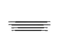 HPZPRPCEW 4pcs for Toyota for Prius 2004-2015 Black Rubber Car Side Window Glass Seal Moulding Trim(2010-2015)