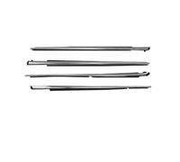 HPZPRPCEW 4Pcs/Set for Toyota for Corolla 2009-2012 Car Accessories Rubber Seal Belts Left and Right Window Weatherstrip Moulding Trim(4Pcs-Chrome)