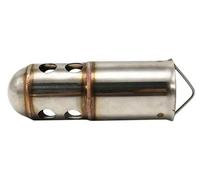 HPZPRPCEW 51mm/60mm Universal Refit Motorcycle Exhaust Pipe Catalyst DB Killer Muffler Adjustable Removable Silencer Escapes Stainless Steel(D-50.8mm)